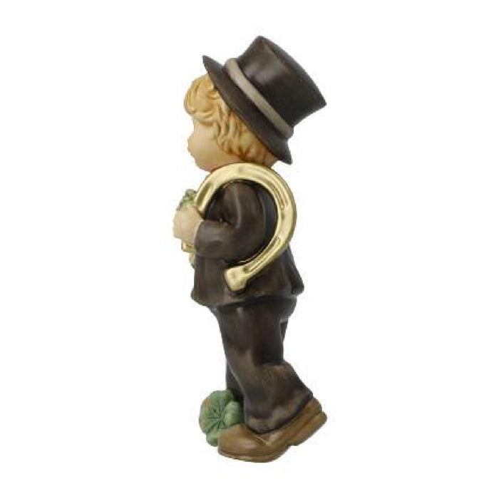 Goebel Glücksbringer Schornsteinfeger mit Hufeisen - Figur