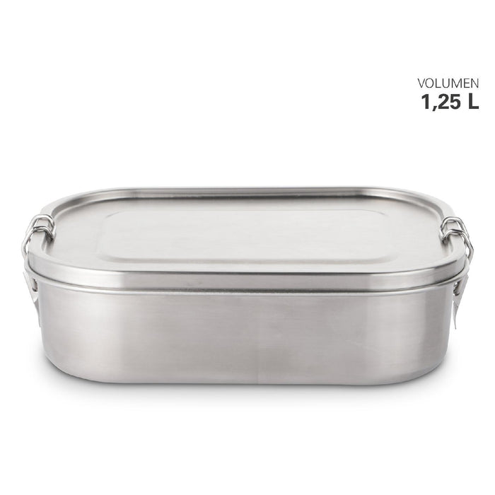 Weis Vesperdose aus Edelstahl mit Dichtung und Teiler 1,25 L