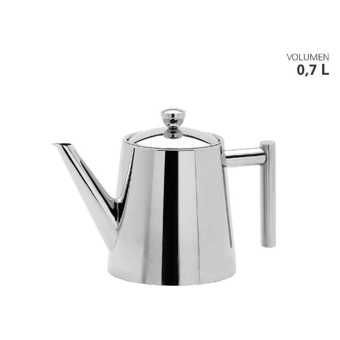 Weis Teekanne Edelstahl hochglanz mit Teefilter 0,7 L