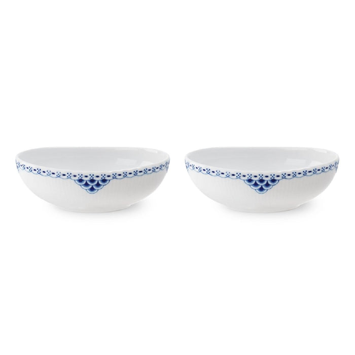 Royal Copenhagen Princess ovale Schale 37cl/15,6cm, 2 Stück