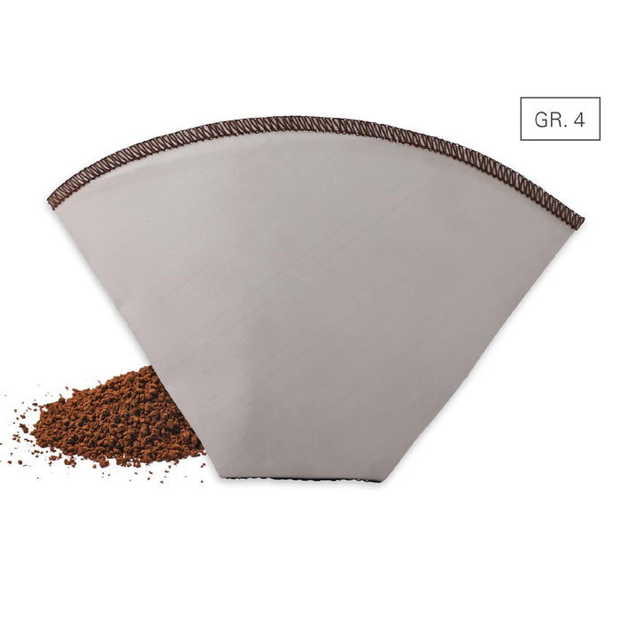 Weis Kaffeedauerfilter Edelstahlgewebe faltbar Gr. 4