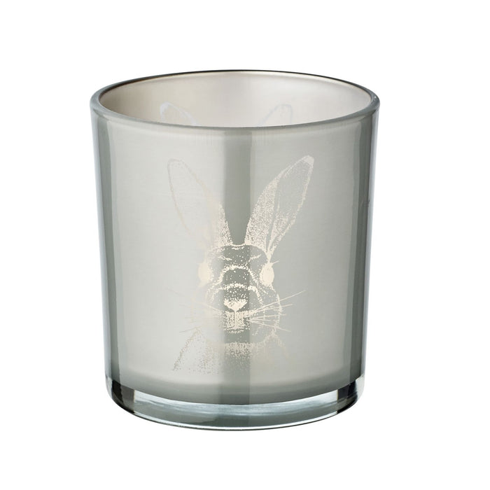 EDZARD Teelicht 2er Set Hase H 8 cm