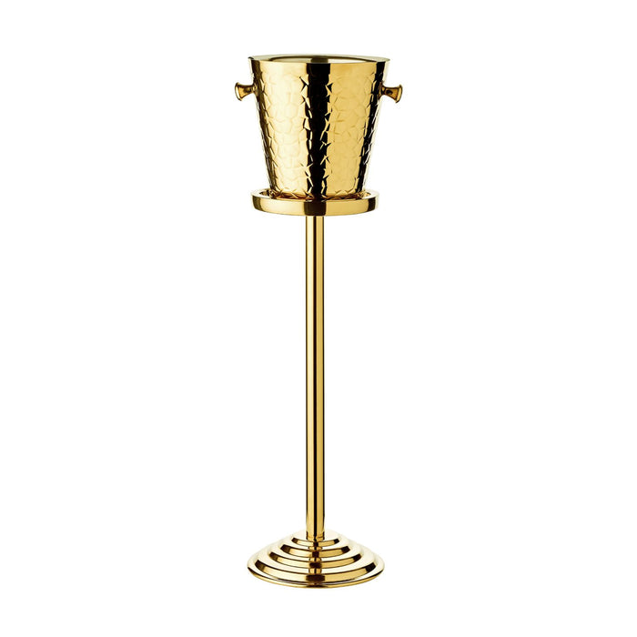 EDZARD Sektkühler Capri mit Ständer in gold H 83cm