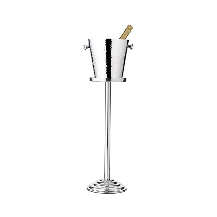 EDZARD Sektkühler Capri mit Ständer gehämmert H 83cm