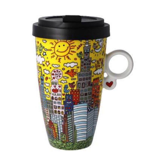 Goebel James Rizzi  - "My New York City Sunset" - Mug To Go