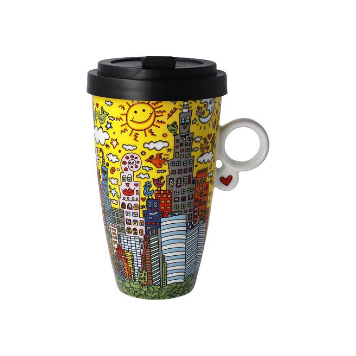 Goebel James Rizzi  - "My New York City Sunset" - Mug To Go