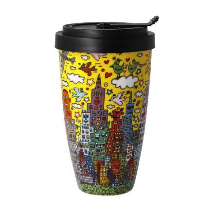 Goebel James Rizzi  - "My New York City Sunset" - Mug To Go