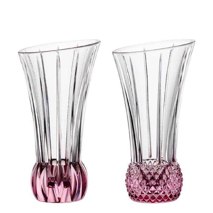 Nachtmann Spring Tischvasen rosè, gemischte Designs, 2er-Set