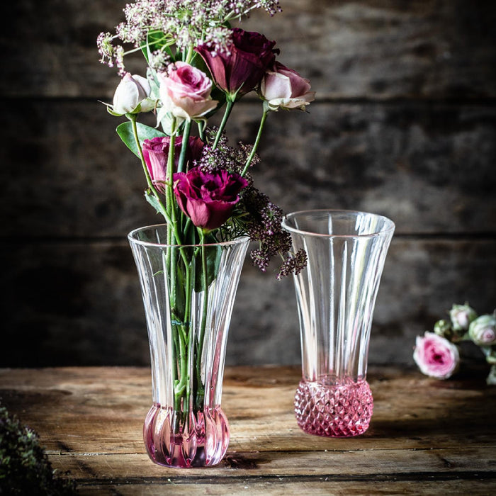 Nachtmann Spring Tischvasen rosè, gemischte Designs, 2er-Set