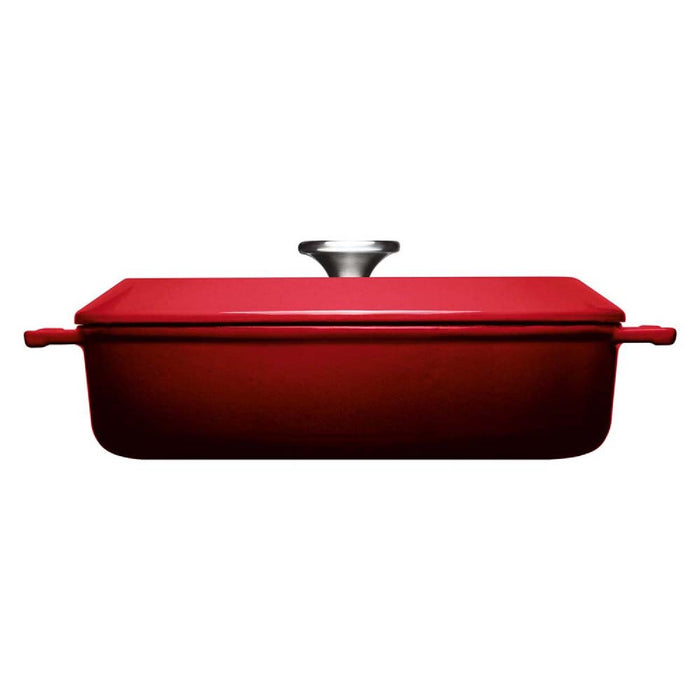 Woll, Iron, Kasserole mit Deckel, Chili Red Ø 28 cm, 7 cm hoch, 3,7 Liter