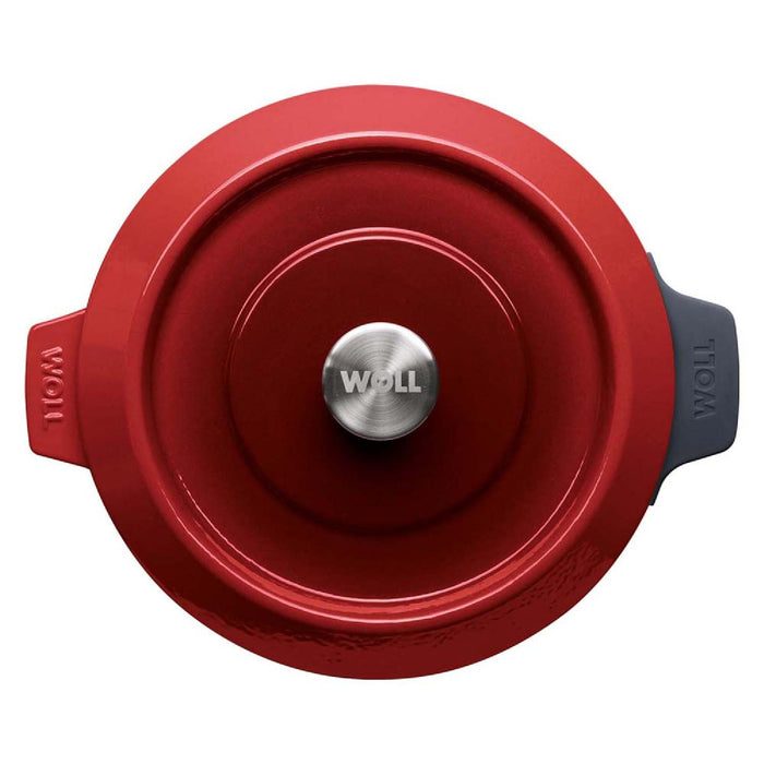 Woll, Iron, Kasserole mit Deckel, Chili Red Ø 28 cm, 7 cm hoch, 3,7 Liter