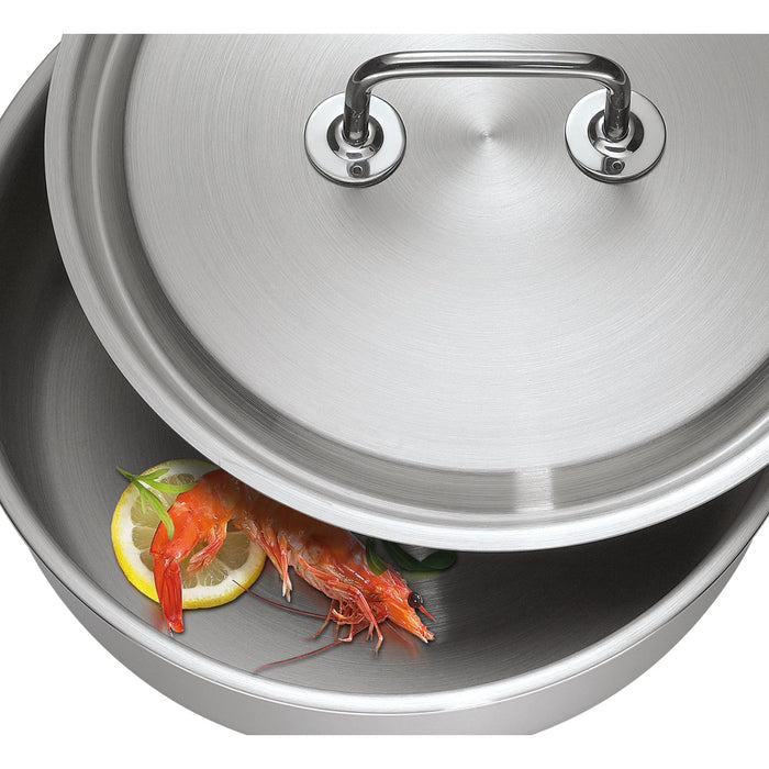 SPRING Stielkasserolle nieder Deckel BRIGADE PREMIUM 18cm