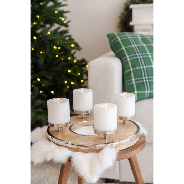 EDZARD Adventskranz Mangoholz Jale Ø 36cm