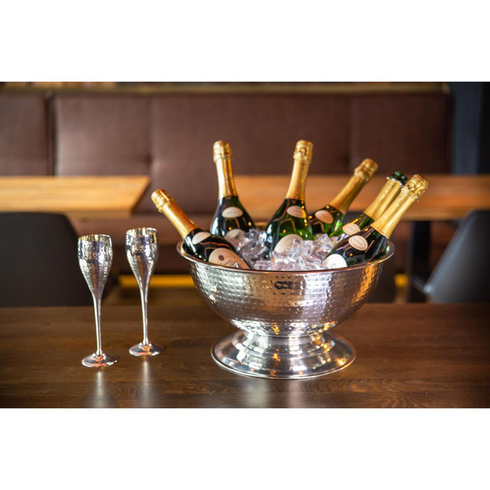 EDZARD 2er Set Champagner Schale Cara gehämmert Ø 40 cm