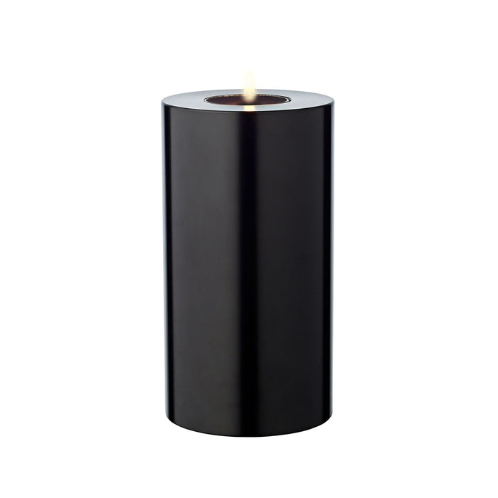 EDZARD Teelichthalter Cornelius black Ø 8 cm / H 15 cm
