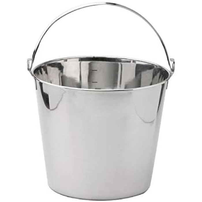 Weis Eimer aus Edelstahl mit Skala 5 L