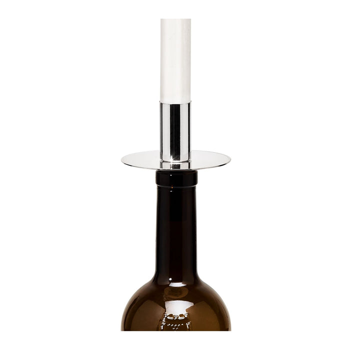 EDZARD Flaschenaufsatz Silber Weinkerze H 8 cm