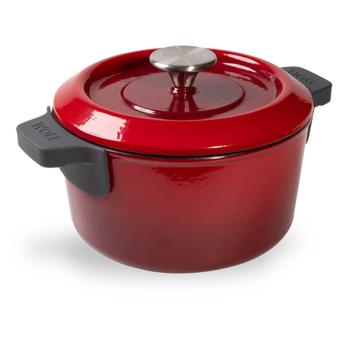 Woll, Iron, Topf mit Deckel, Chili Red Ø 24 cm, 11 cm hoch, 4,2 Liter