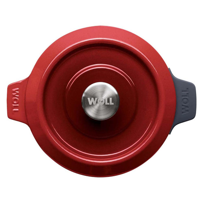 Woll, Iron, Topf mit Deckel, Chili Red Ø 24 cm, 11 cm hoch, 4,2 Liter