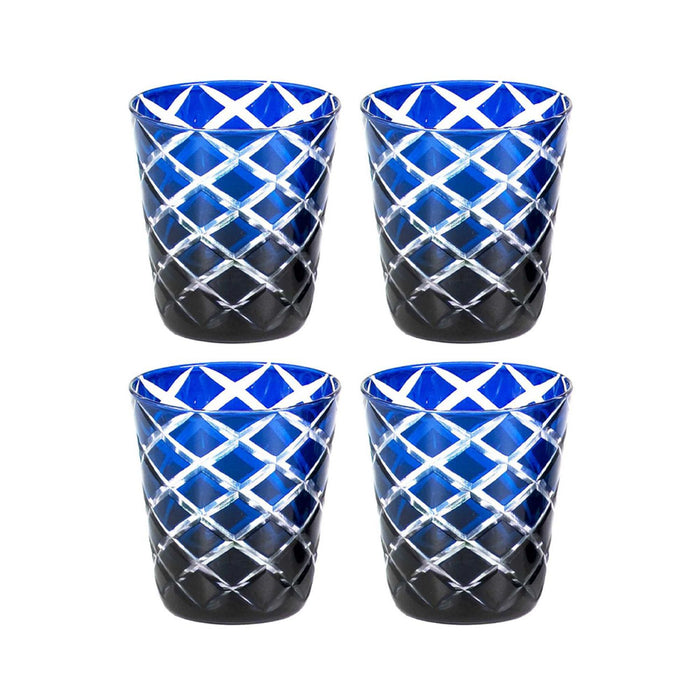 EDZARD Becher Dio blau 4er Satz H 8 cm