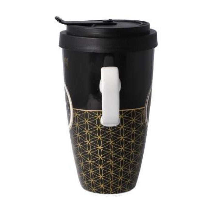 Goebel Yin Yang Lotus - " schwarz" - Mug To Go