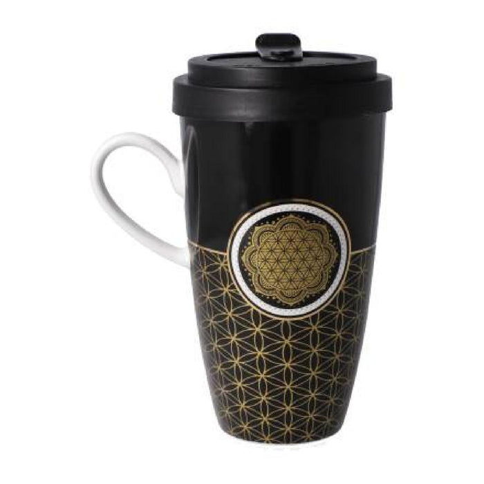 Goebel Yin Yang Lotus - " schwarz" - Mug To Go
