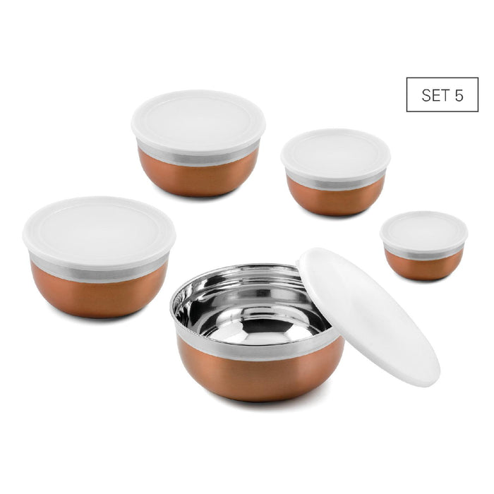 Küchenschüssel-Set 5 bronze