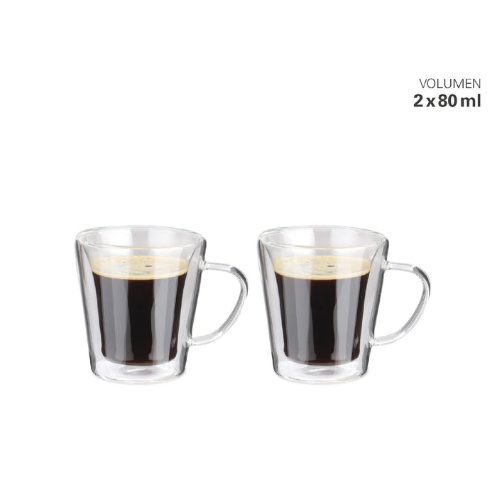 Weis Tassen doppelwandig S 80 ml Set 2