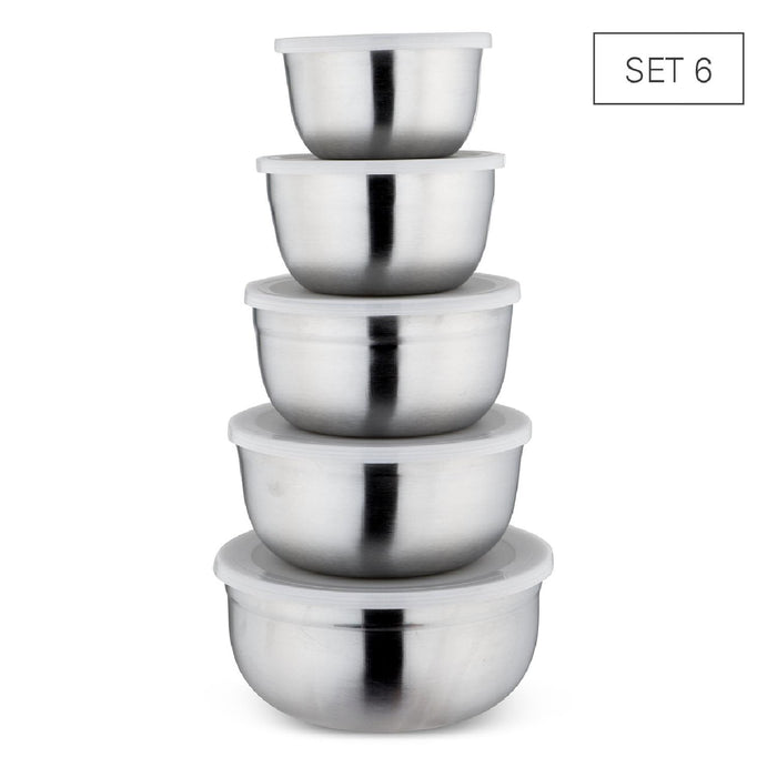 Weis Schüssel-Set 5 aus Edelstahl inkl. Deckel