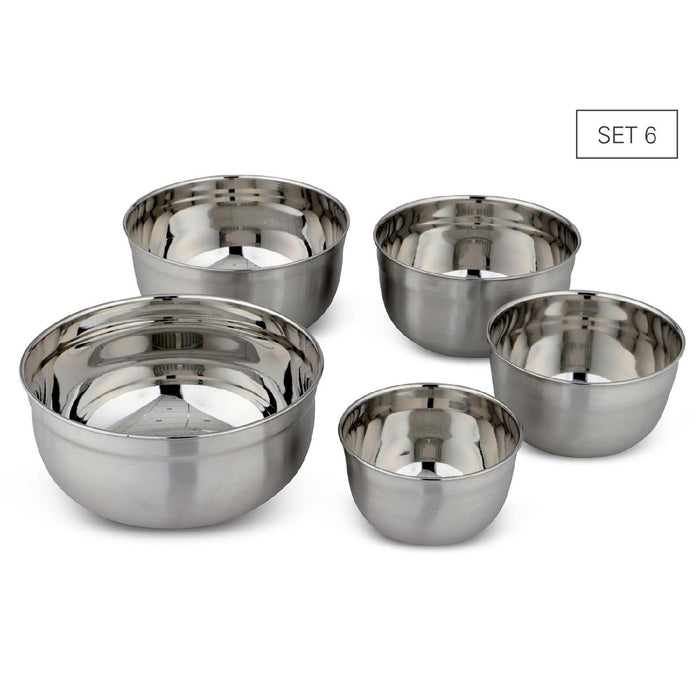 Weis Schüssel-Set 5 aus Edelstahl inkl. Deckel