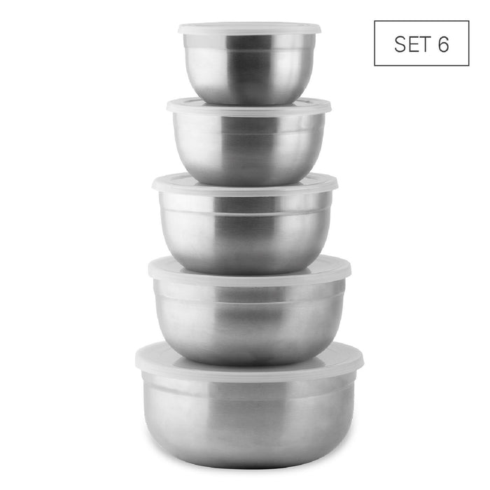Weis Schüssel-Set 5 aus Edelstahl inkl. Deckel