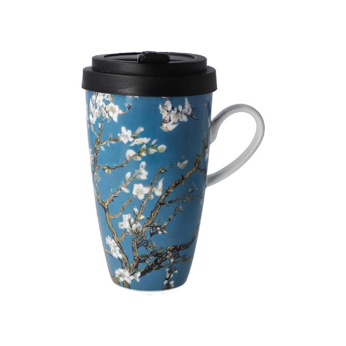 Goebel Vincent van Gogh Mandelbaum blau Künstlertasse mit Deckel