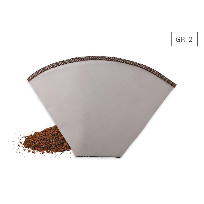 Weis Kaffeedauerfilter Edelstahlgewebe faltbar Gr. 2