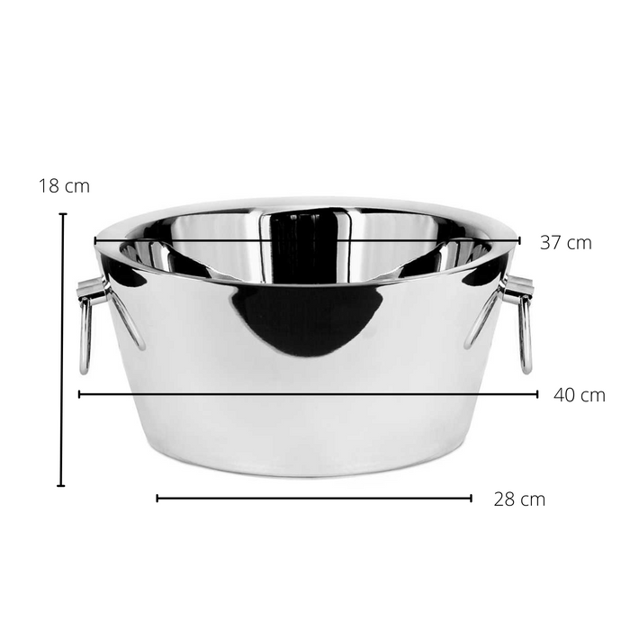 EDZARD Sektkühler Ontario glatt  Ø 38 cm