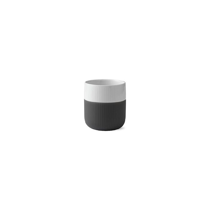 Royal Copenhagen Fluted Contrast Kaffeebecher - Anthrazit - 33 cl