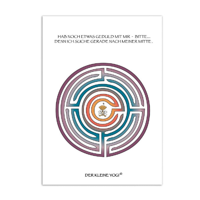 Goebel Postkarten Der kleine Yogi - "Yogi Labyrinth" - Postkarte