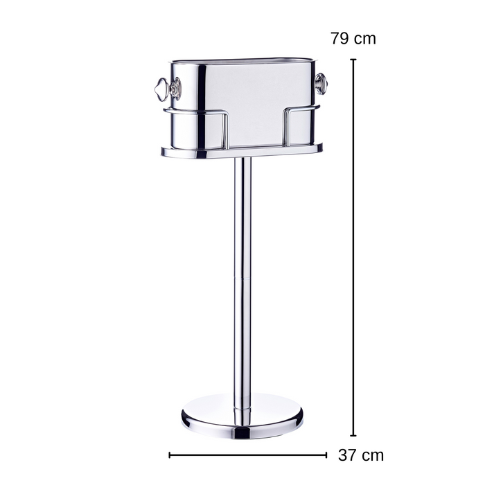 EDZARD Weinkühler auf Ständer Leo H 79 cm