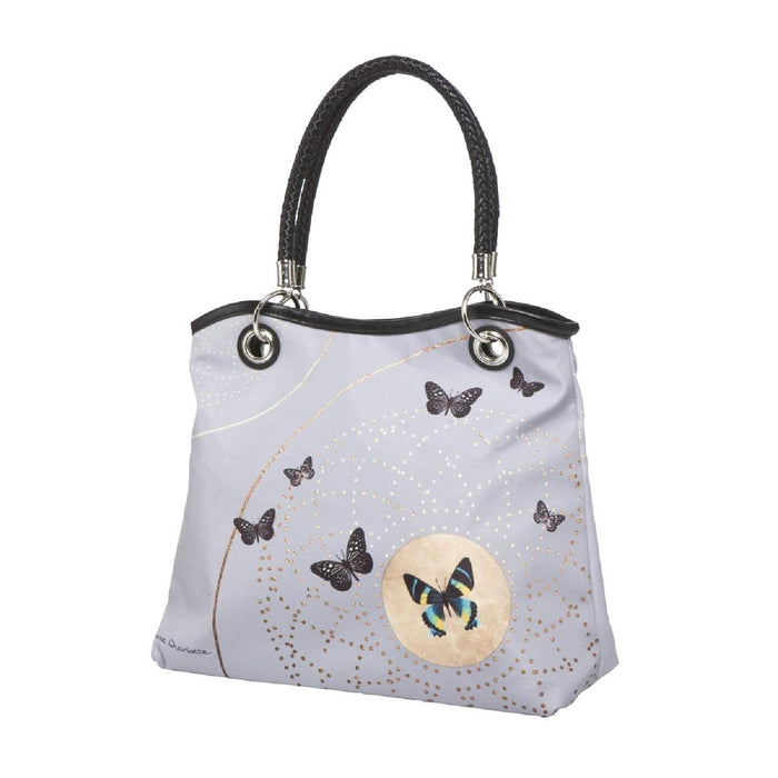 Grey Butterflies - Handtasche