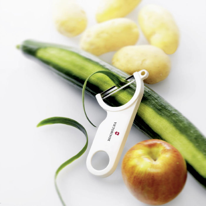 Victorinox Sparschäler, weiss, rostfrei
