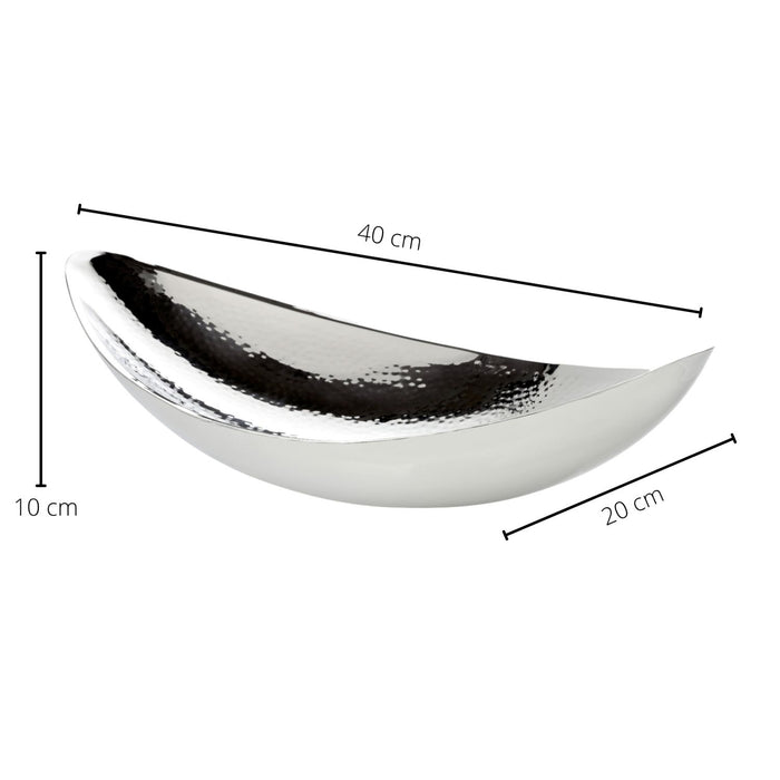 EDZARD Schale Halifax fein gehämmert L 40 cm