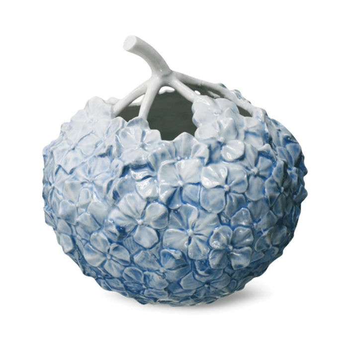 Royal Copenhagen Hortensien-Vase - Hellblau