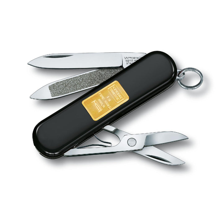 Victorinox Classic Gold 1 g, Schwarz, Credit Suisse