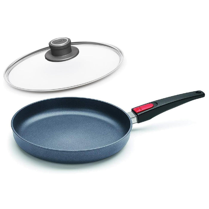 Woll, Diamond Lite Gusspfanne rund mit passendem Sicherheitsglasdeckel für Induktion 20 cm