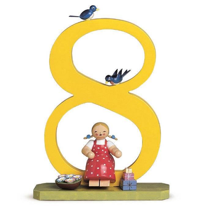 Wendt & Kühn Zahl 8, Mädchen mit Geschenken