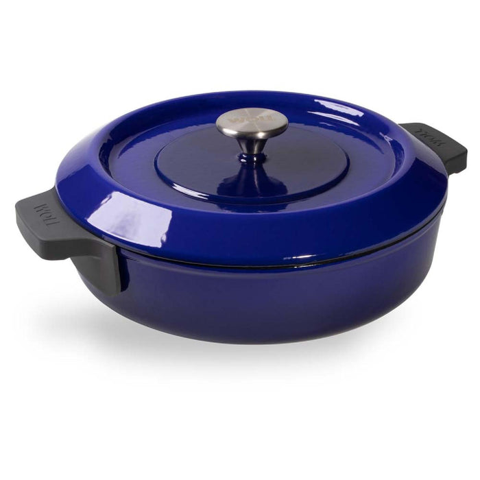Woll, Iron, Kasserole mit Deckel, Cobalt Blue Ø 28 cm, 7 cm hoch, 3,7 Liter