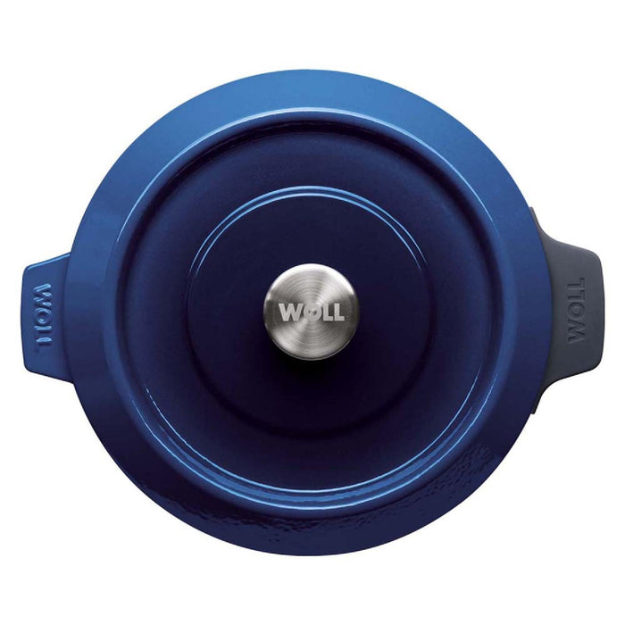 Woll, Iron, Kasserole mit Deckel, Cobalt Blue Ø 28 cm, 7 cm hoch, 3,7 Liter
