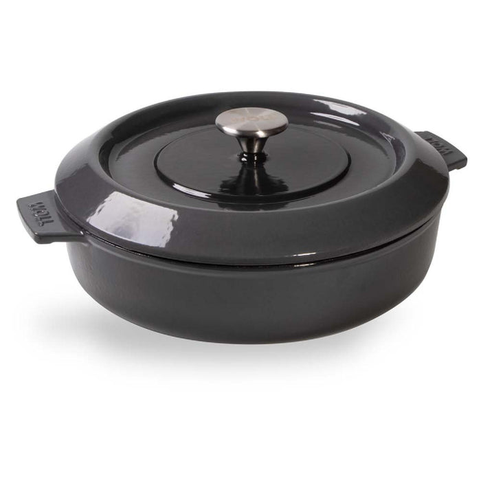 Woll, Iron, Kasserole mit Deckel, Carbon Grey Ø 28 cm, 7 cm hoch, 3,7 Liter