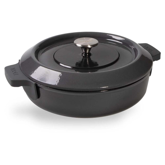 Woll, Iron, Kasserole mit Deckel, Carbon Grey Ø 28 cm, 7 cm hoch, 3,7 Liter