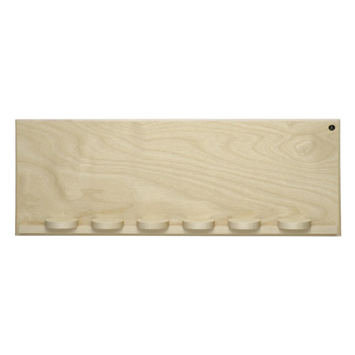 Wendt & Kühn Wandpräsentation mit sieben Schiebetellern, groß, natur 50 x 18 x 5,5 cm