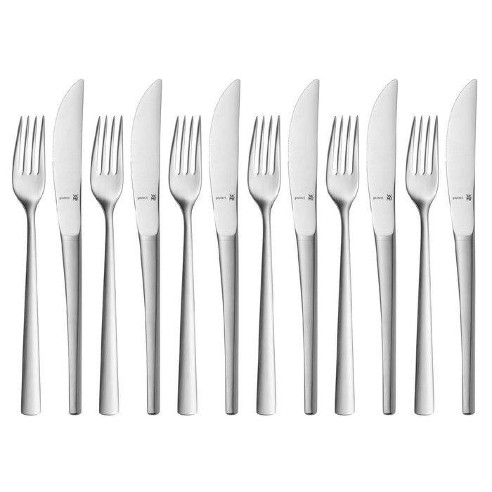 WMF Dessert-/ Frühstücksbesteck-Set 12-teilig Corvo Cromargan protect®